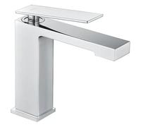 Grifo monomando sobre re para lavabo hecho de latón con acabado cromado Pisa de Imex