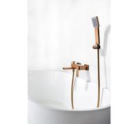 Pisa Grifo monomando de bañera (Oro rosa)