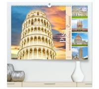 Pisa - wunderschönes Reiseziel (hochwertiger Premium Wandkalender 2026 DIN A2 quer), Kunstdruck in Hochglanz: Diese Stadt mit reicher Geschichte liegt im Norden der Toskana am Fluss Arno.