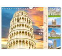 Pisa - wunderschönes Reiseziel (Wandkalender 2026 DIN A4 quer), CALVENDO Monatskalender: Diese Stadt mit reicher Geschichte liegt im Norden der Toskana am Fluss Arno.