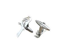 Pisacorbatas Bird And Magpie Stainless Steel Cufflinks, Waterproof And Non-fading, French Shirt Buttons, Gift For Boyfriend(Silver)