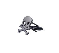 Pisacorbatas Stainless Steel Punk Pirate Skull Cufflinks Vintage Viking Skeleton Mens For Shirts Personality Rock Party Accessories(Black)