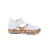 Pisamonas Alpargatas Bebé Adorno Lazo Y Mariposa Talla 19 Color Blanco
