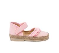 Pisamonas Alpargatas Bebé Volantes Tira Adherente Talla 17 Color Rosa