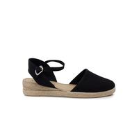 Pisamonas Alpargatas Cuña Cierre Pulsera Hebilla Talla 36 Color Negro