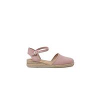 Pisamonas Alpargatas Cuña Lino Fino Talla 32 Color Rosa Pastel