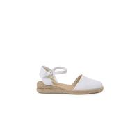 Pisamonas Alpargatas Cuña Lino Fino Talla 35 Color Blanco