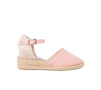 Pisamonas Alpargatas De Cuña Niña Y Mujer con Hebilla Talla 26 Color Maquillaje