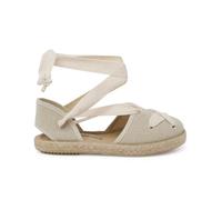 Pisamonas Alpargatas Goyescas Tiras Cruzadas Talla 21 Color Crudo