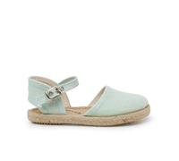 Pisamonas Alpargatas Lino Suela Plana Hebilla Talla 22 Color Verde Menta