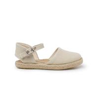 Pisamonas Alpargatas Lino Suela Plana Hebilla Talla 29 Color Crudo