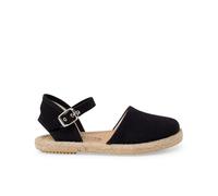 Pisamonas Alpargatas Lino Suela Plana Hebilla Talla 29 Color Negro