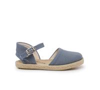 Pisamonas Alpargatas Lino Suela Plana Hebilla Talla 31 Color Azul Francia