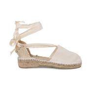 Pisamonas Alpargatas Valencianas Niñas Lisas Size 25 Color Mezclilla Blanca