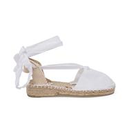 Pisamonas Alpargatas Valencianas Niñas Lisas Talla 36 Color Blanco