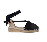 Pisamonas Alpargatas Valencianas Niñas Lisas Talla 42 Color Negro