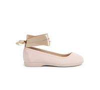 Pisamonas Bailarina Cintas Raso Cierre Pulsera Talla 29 Color Beige
