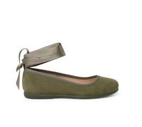 Pisamonas Bailarina Cintas Raso Cierre Pulsera Talla 35 Color Verde Oliva