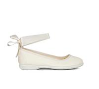 Pisamonas Bailarina Tela Cierre Pulsera Y Cintas De Raso Talla 33 Color Crudo