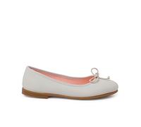 Pisamonas Bailarinas Ceremonia Piel Soft Lacito Talla 33 Color Beige