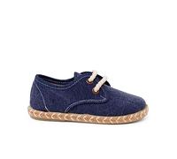 Pisamonas Blucher Niño Lona Suela Yute Bicolor Talla 29 Color Azul Marino
