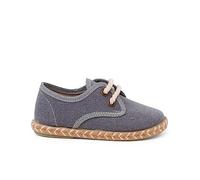 Pisamonas Blucher Niño Lona Suela Yute Bicolor Talla 34 Color Gris