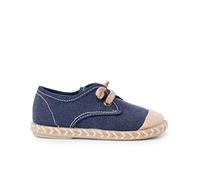 Pisamonas Blucher Niño Puntera Yute Cordon Elástico Talla 32 Color Azul Marino