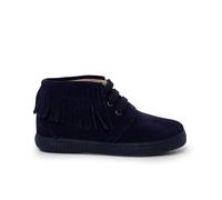 Pisamonas Botas Niños Serraje Flecos Puntera Redonda Talla 31 Color Azul Marino