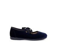 Pisamonas Mercedita Terciopelo Lazo Faya Niña Talla 32 Color Azul Marino