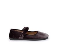 Pisamonas Merceditas Barefoot Terciopelo Tira Fruncida Talla 40 Color Gris