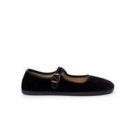 Pisamonas Merceditas Mujer Barefoot Terciopelo Hebilla Talla 38 Color Negro
