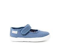 Pisamonas Merceditas Niña Cinta Adhesiva Suela Tipo Zapatillas Talla 32 Color Azul Jeans
