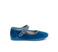Pisamonas Merceditas Niña Terciopelo Hebilla Talla 32 Color Azul Azafata