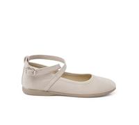 Pisamonas Merceditas Tipo Ante Tira Cruzada Hebilla Talla 38 Color Beige