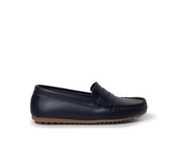 Pisamonas Mocasines Niño Cuero Antifaz Talla 40 Color Azul Marino