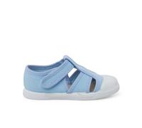 Pisamonas Sandalia Blandita Lona Tipo Cangrejera Niño Talla 27 Color Celeste