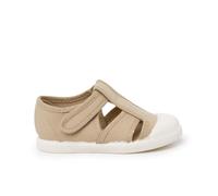 Pisamonas Sandalia Blandita Lona Tipo Cangrejera Niño Talla 30 Color Arena