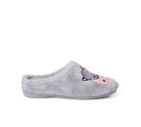 Pisamonas Zapatillas Casa Tipo Zueco Gato Y Luna Talla 36 Color Gris