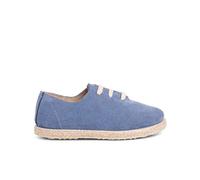 Pisamonas Zapatillas Cordones Serraje Y Yute Niños Talla 36 Color Azul Francia