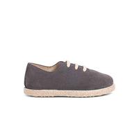 Pisamonas Zapatillas Cordones Serraje Y Yute Niños Talla 38 Color Gris