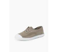 Pisamonas Zapatillas Lona Punta Goma Sin Cordones Talla 42 Color Verde Militar