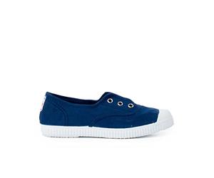 Pisamonas Zapatillas Lona Punta Goma Sin Cordones Talla 40 Color Azul Navy