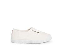 Pisamonas Zapatillas Lona Punta Goma Sin Cordones Talla 41 Color Blanco