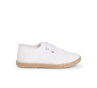 Pisamonas Zapato Blucher Piso Alpargata Efecto Raso Talla 23 Color Blanco