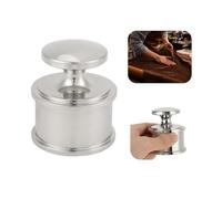 Pisapapeles de acero inoxidable prensado en color plateado, peso pesado, herramienta de prensa de cuero, peso fotográfico para caligrafía, pintura, peso de papel