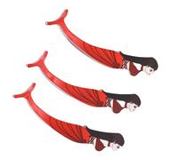 Pisas de pestañas Lindas rizadores de pestañas postizas 3pcs para maquilladores Rojos