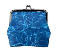 Piscina Azul Aguamarina Impresa,Monedero de Piel sintética, Carteras pequeñas, Monedero con Cierre de Broche
