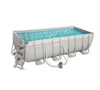 Piscina BESTWAY Energía Steel 56670-488x244x122h Bomba Filtro Escalera Y Toalla
