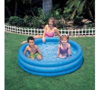 Piscina Bimbo 3 Anillos Cristal Azul Intex Cm. 114X25H