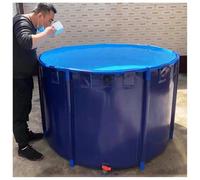 Piscina circular plegable de 3 x 1 m, PVC a prueba de fugas para estanques de peces, cultivo de koi, baño de mascotas y riego, uso duradero al aire libre para jardines y patios traseros